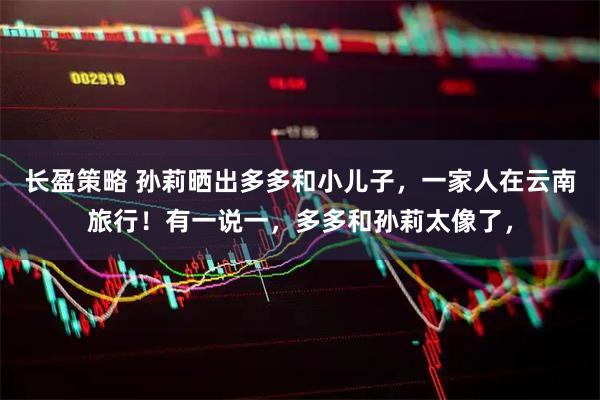 长盈策略 孙莉晒出多多和小儿子，一家人在云南旅行！有一说一，多多和孙莉太像了，